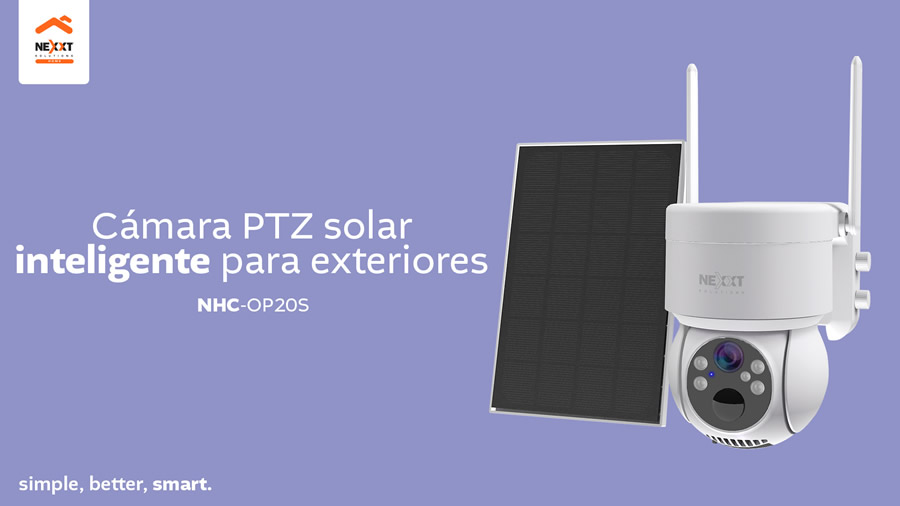 Nexxt Home lanza en Chile su nueva cámara de seguridad PTZ con energía solar y Wi-Fi para exteriores