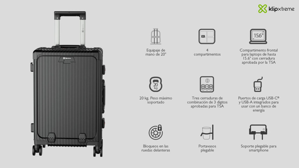 Klip Xtreme presenta en Chile su maleta premium GlobeBizman KNL-500