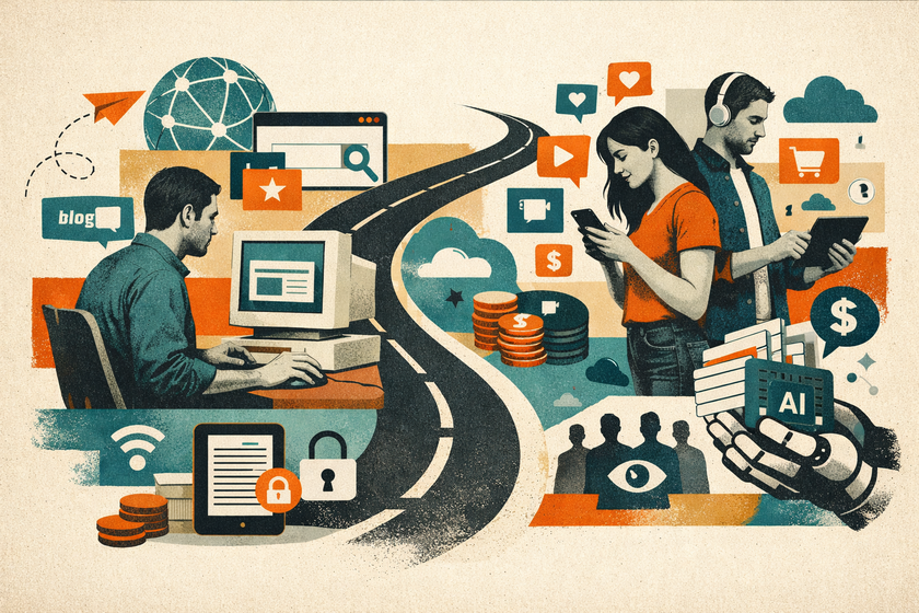 Cómo ha cambiado Internet en los últimos 20 años: de enlaces a feeds y la degradación de buscadores