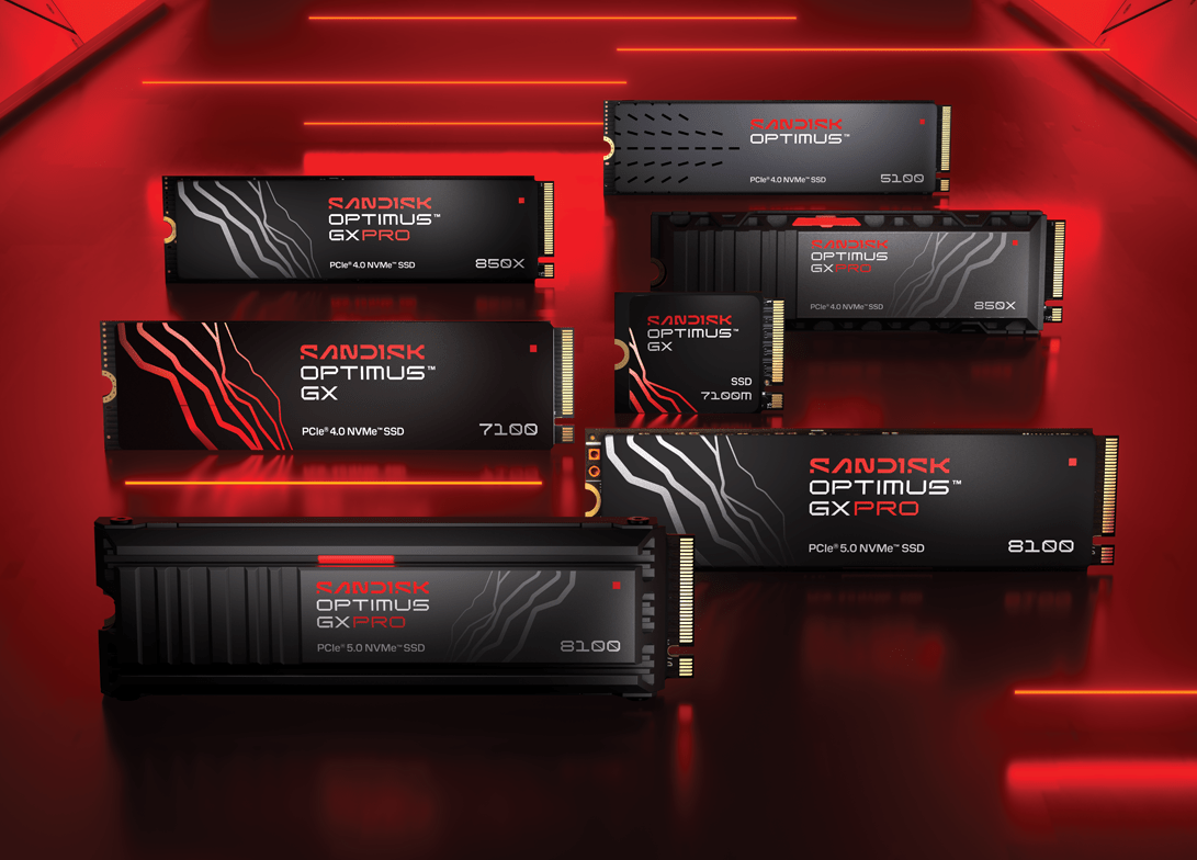 Sandisk introduce SANDISK Optimus™, la nueva identidad para sus unidades SSD internas