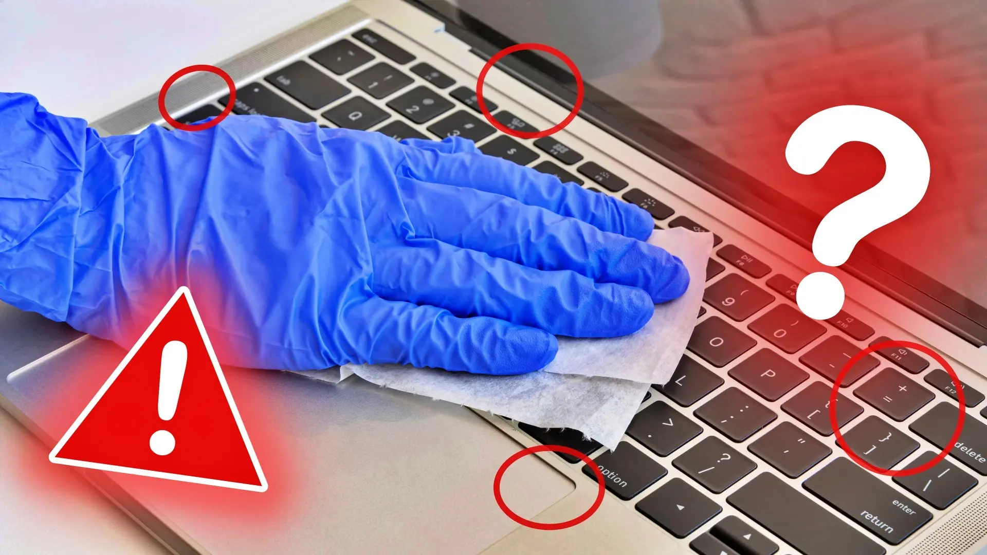 Cómo limpiar tu teclado mientras tu portátil sigue encendido