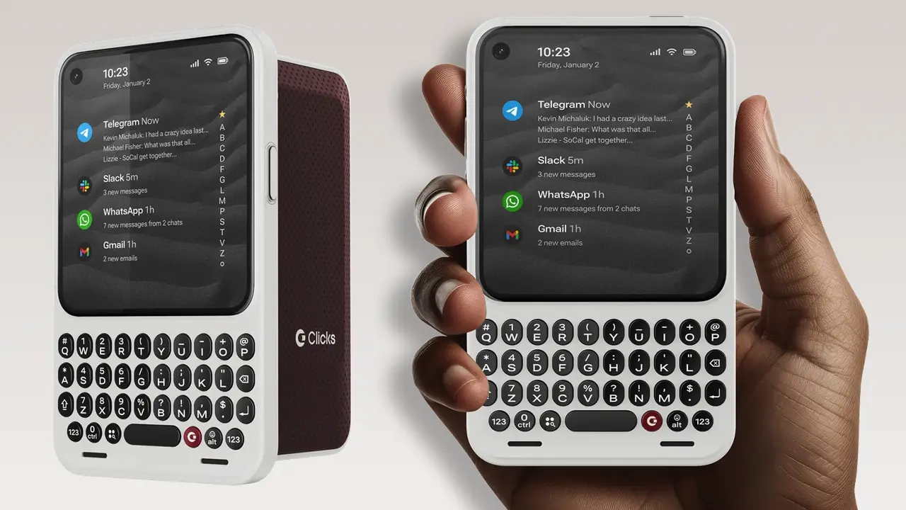 Clicks Presenta el Communicator: Un Teléfono con Teclado Físico y Android 16