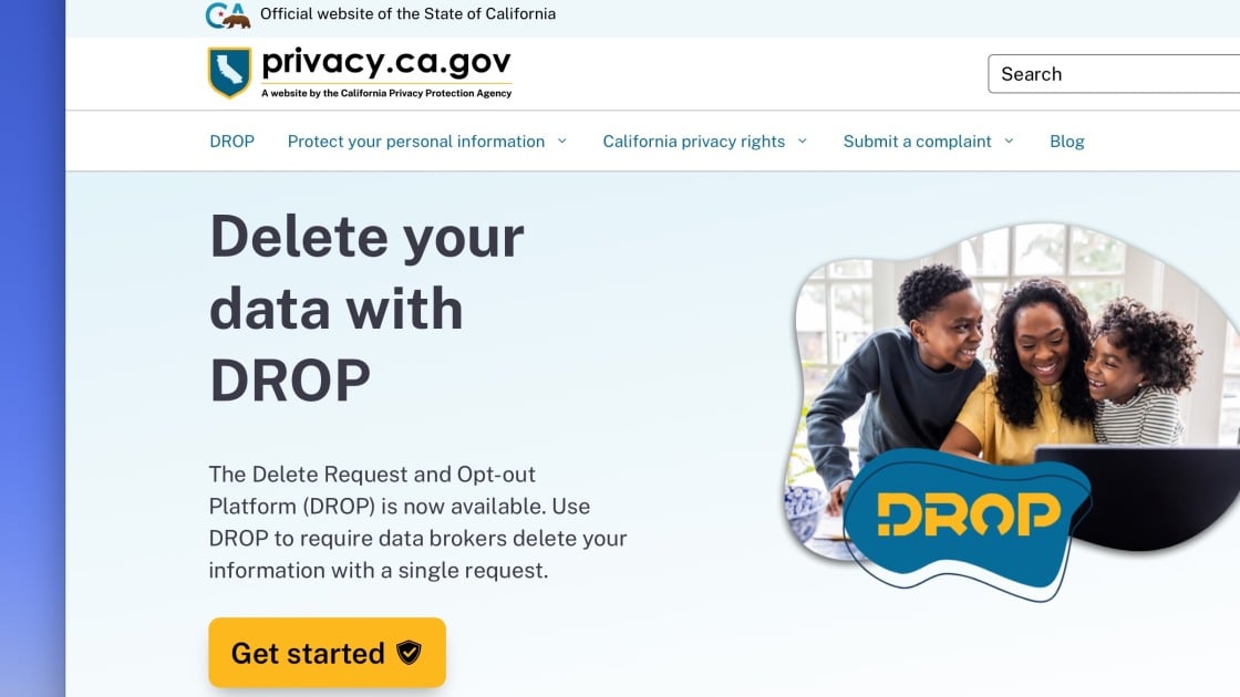 California lanza herramienta gratuita para borrar datos personales de correas de datos registrados