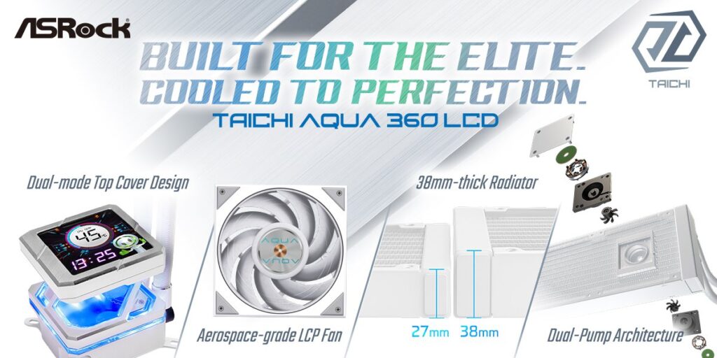 ASRock presenta su nueva generación de sistemas de refrigeración líquida AIO