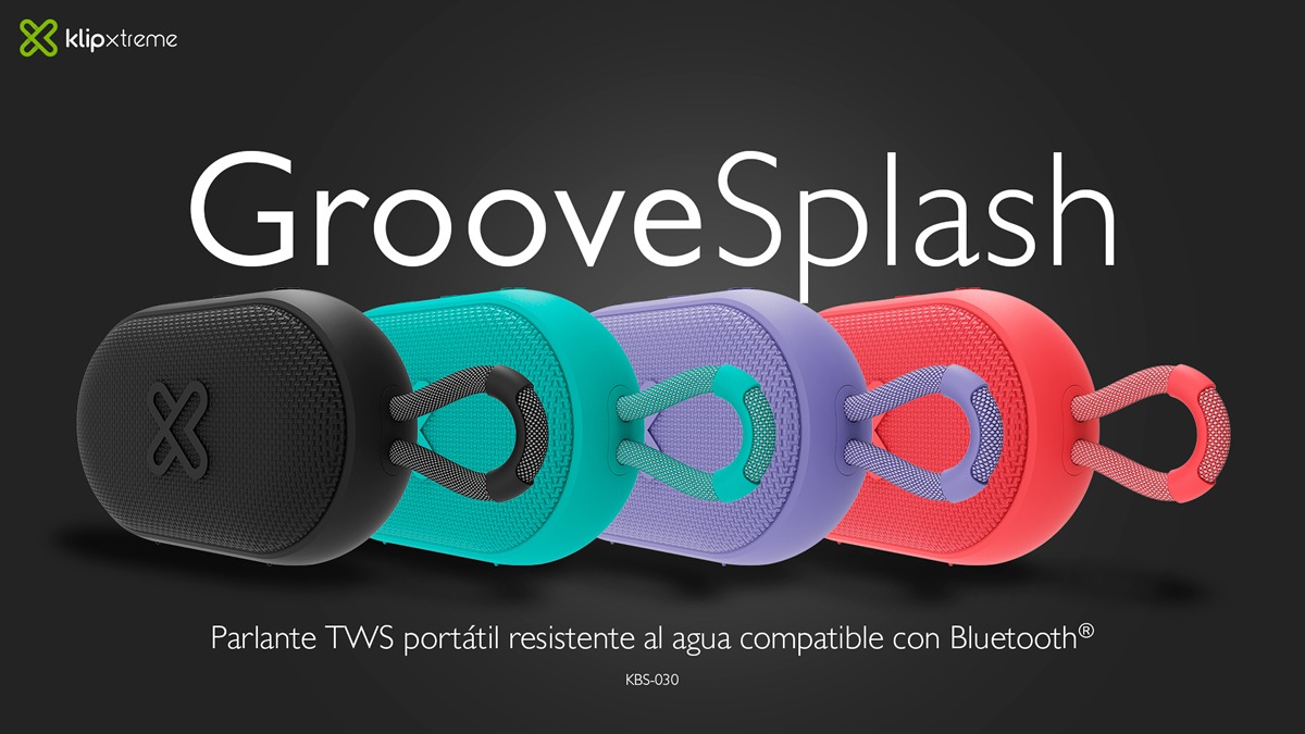Klip Xtreme lanza en Chile GrooveSplash, su parlante TWS pensado para espíritus libres