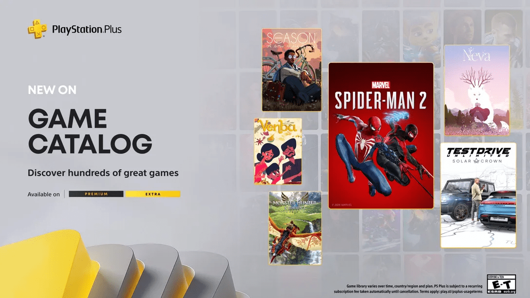 Marvel’s Spider-Man 2 y nuevos juegos sin costo adicional en PlayStation Plus
