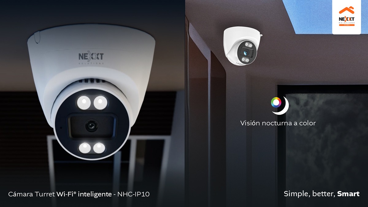 Nexxt Home lanza en Chile su nueva cámara turret inteligente con detección de personas