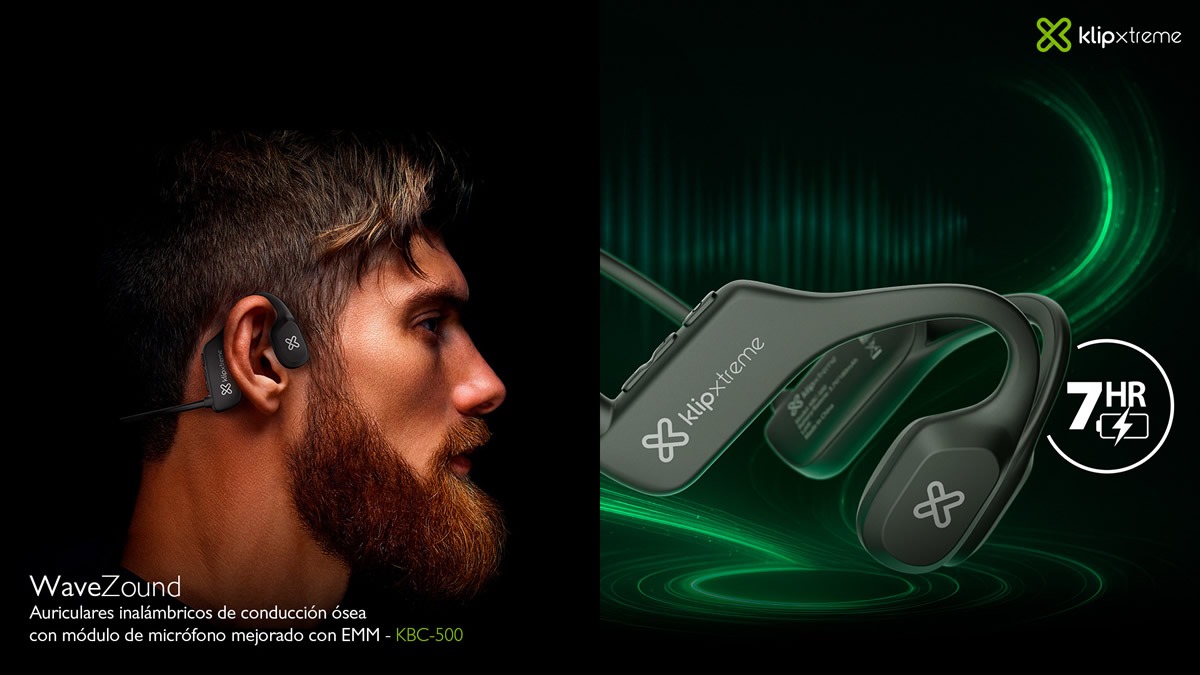 Klip Xtreme lanza en Chile WaveZound, sus audífonos inalámbricos de conducción ósea